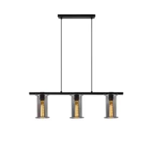 Dounia Classic Bar Pendant Light - 3xE27 - Black