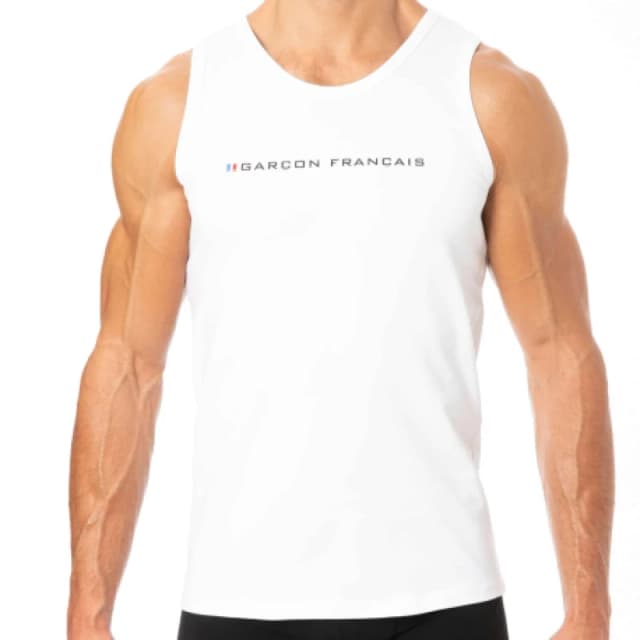 Garcon Francais Logo Tank Top - White XS