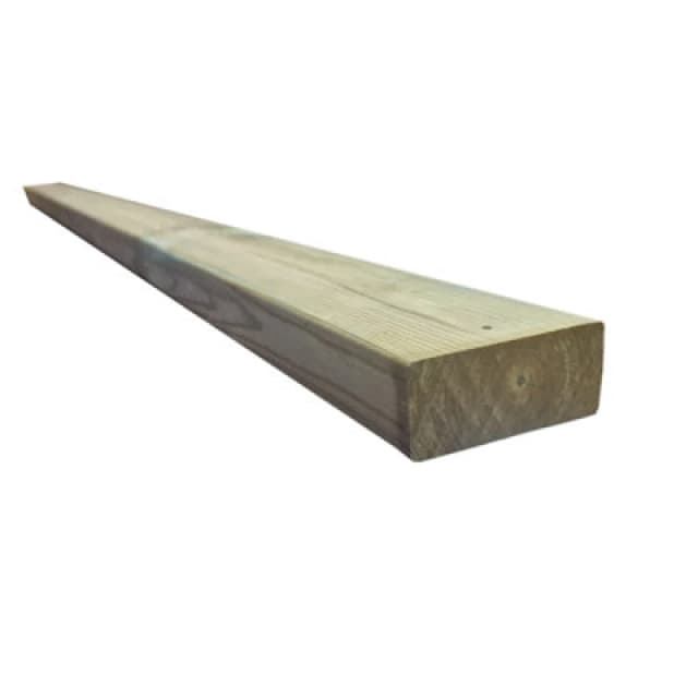 Snowdon Timber Treated 4X2 Cls Timber - Decking Joists (T) 38mm (W) 89mm (L) 2.4M - Pack Of 4