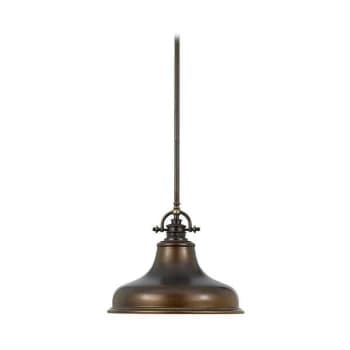Elstead - Emery - 1 Light Dome Ceiling Pendant Palladian Bronze, E27