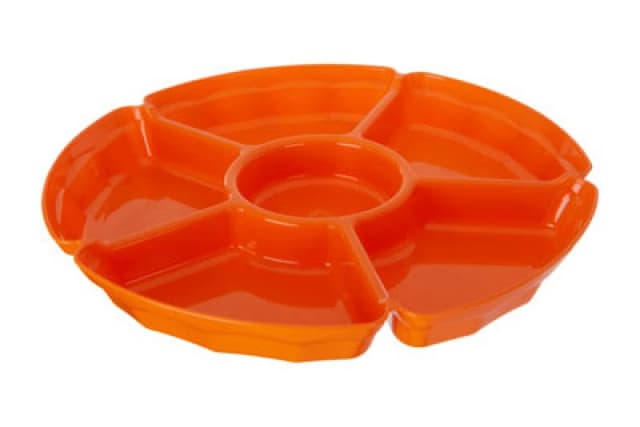 Premier Housewares Milo Snack And Dip Dish Orange