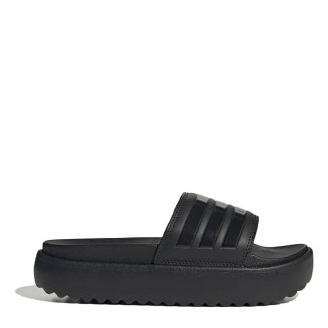 adidas Adilette Platform Slides Womens Core Black / Co female 5 (38)