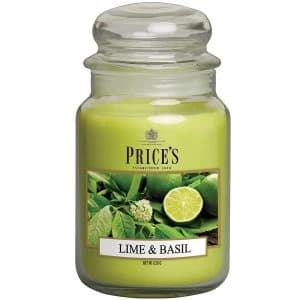 Prices Candles Lime Basil Scented Jar Candle