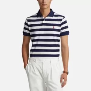 Polo Ralph Lauren Slim-Fit Striped Cotton-Pique Polo Shirt - L