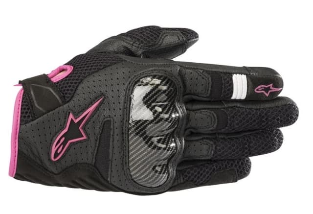 Alpinestars Stella SMX 1 Air V2 Ladies Motorcycle Gloves, black-pink, Size M for Women