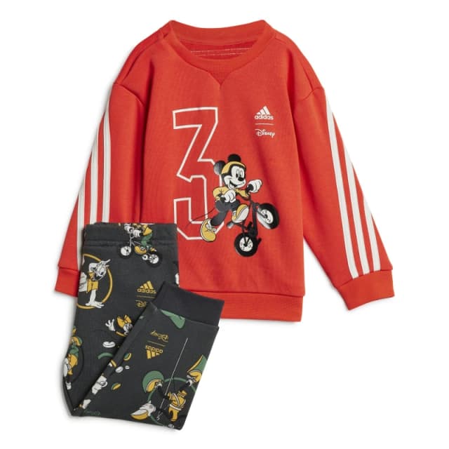 adidas Mickey Mouse Sweatshirt and Jogger Set Babies Red/White unisex 12-18 Months