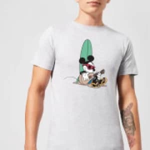 Disney Mickey Mouse Surf And Chill Mens T-Shirt - Grey - 3XL