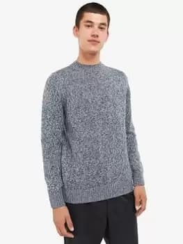 Barbour Atley Wool Crew Neck Jumper - Blue Size 2XL, Men