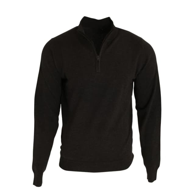 Premier Premier Men 1 4 Zip Neck Knitted Sweater in Black Size: X-Small Black XS Male 5057520146348