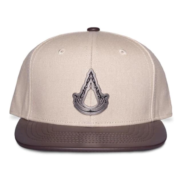 Assassins Creed Mirage Metal Badge Baseball Cap, Beige/Brown (NH637288ASC) Multi unisex