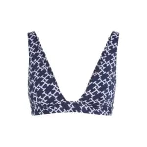 TOMMY HILFIGER Monogram Triangle Bra - Blue
