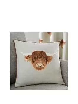 Fusion Highland Cow Filled Cushion