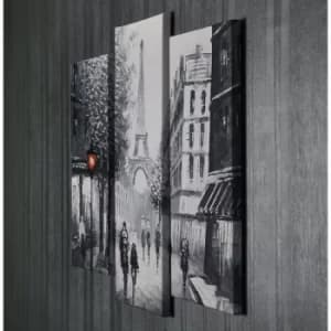 UC034 Multicolor Decorative Canvas Painting (3 Pieces)