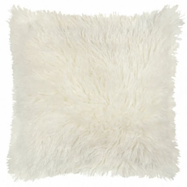 Furn Furn Rowan Faux Fur Cushion in Light Beige Size: 50cm x 50cm Light Beige 50cm x 50cm Unisex 5025532356253