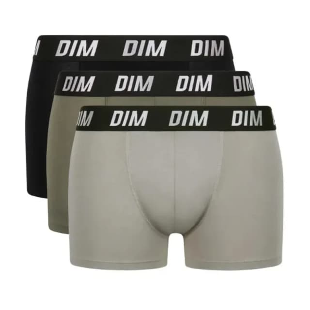 Dim Pack of 3 Regul'Activ Hipsters in Cotton Black+Green+Taupe Men S;M;L;XL;XXL