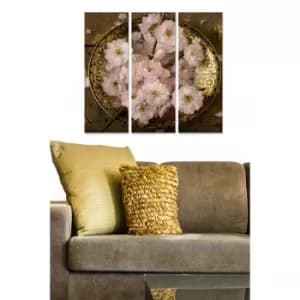 MDF1250724 Multicolor Decorative MDF Painting (3 Pieces)