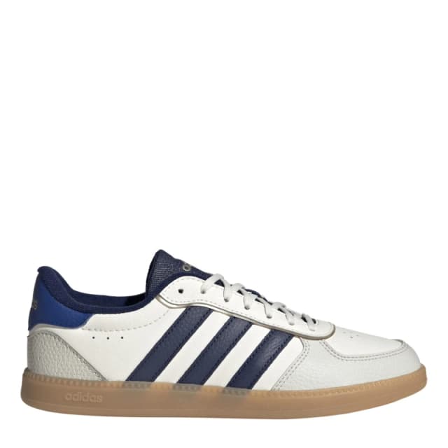 adidas Womens Breaknet Casual Low-Top Trainers White/Blue female 7 (40.7)