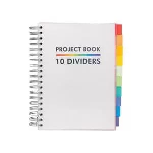 Pukka Pads Pukka Project Book with 10 Dividers B5 White 9603-PB