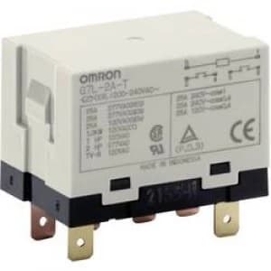 Plug in relay 240 V AC 25 A 2 makers Omron G7L 2A