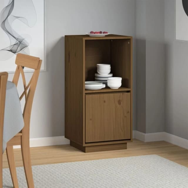 VIDAXL Sideboard Honey Brown 38x35x80cm Solid Wood Pine Vidaxl 8720286923283