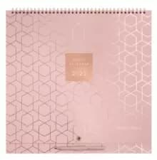 Matilda Myres Pink Square Wall Planner Calendar 2023