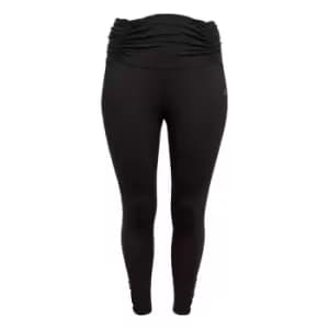 adidas Yoga Studio Gathered 7/8 Tights (Plus Size) Womens - Black