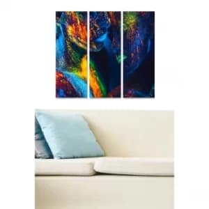 MDF390637012 Multicolor Decorative MDF Painting (3 Pieces)