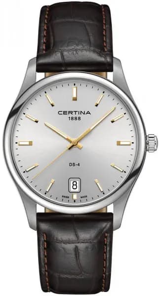 Certina Watch DS-4 Big Size Quartz - Silver CRT-298