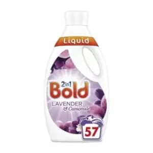Bold 2 in 1 Lavender and Camomile Washing Liquid Gel 57 Washes 1.995L