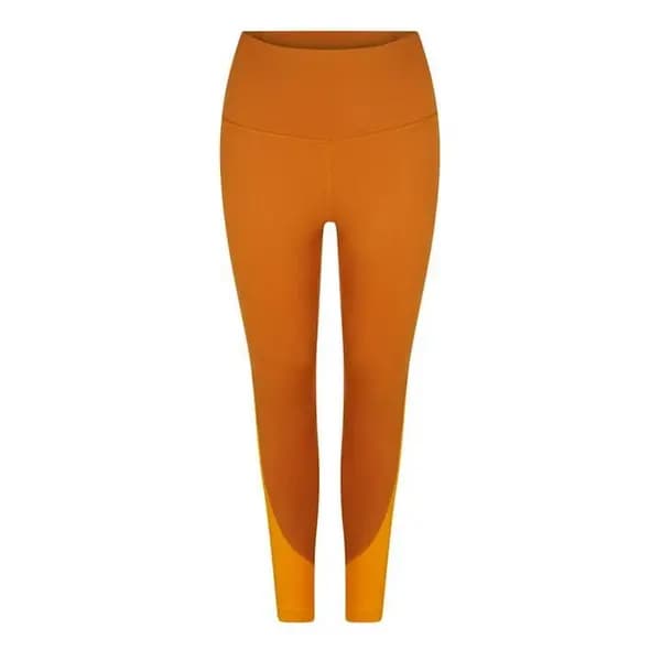 Reebok Workout Ready Rib High-rise Leggings, Orange Size XS Women