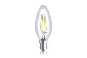 10 PACK - LED Candle Omni Filament Bulb B15 3.5W 2700K (Warm) 330lm Dimmable, GU10