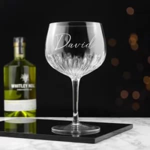 Personalised Crystal Gin Goblet