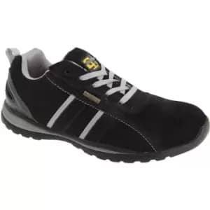 Grafters Mens Safety Toe Cap Trainer Shoes (11 UK) (Black/Grey) - Black/Grey