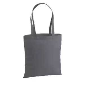 Westford Mill Premium Cotton Tote Bag (One Size) (Graphite)