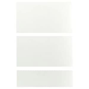 IT Kitchens Santini Gloss White Slab Drawer front W500mm Set of 3