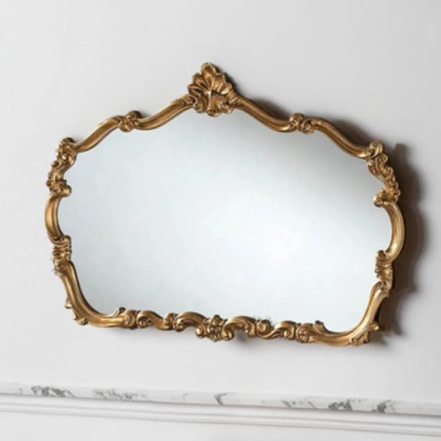 Yearn Mirrors Yearn Mirrors Traditional Decorative Landscape mirror Gold 123(w)x82cm(h) Gold One Size Unisex 0716053062635