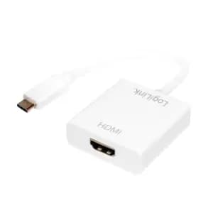 LogiLink USB-C/HDMI USB graphics adapter 1920 x 1080 pixels White