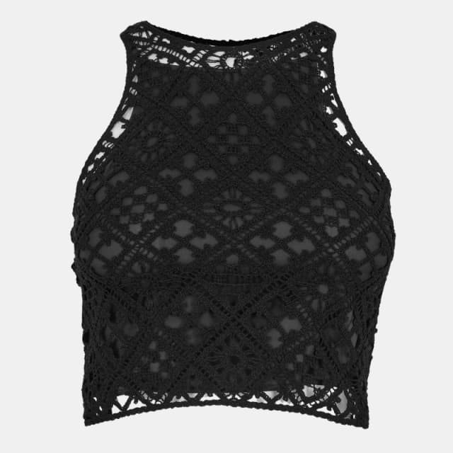 Off White Womens Knitted Top Black female 6 (2XS)