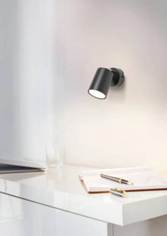 Eglo Essentials Reciso-e Semi Flush Spotlight Black