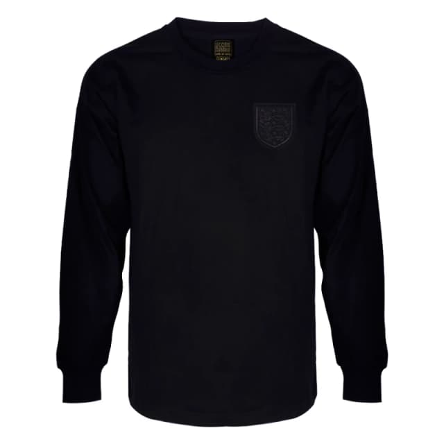Score Draw England 1966 World Cup Final Black Out No6 Shirt ENG66AWCFBOUT6LS-XXL XXL Mens Sportswear