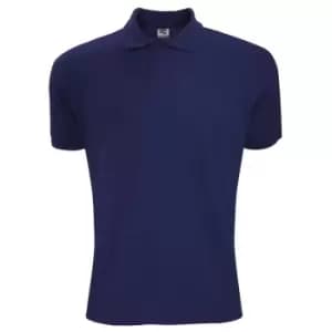 SG Mens Polycotton Short Sleeve Polo Shirt (3XL) (Navy Blue)