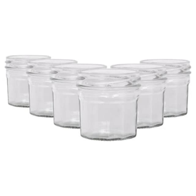 Argon Tableware Glass Jam Jars - 90ml - Pack Of 6
