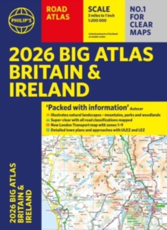 2026 Philip's Big Road Atlas of Britain & Ireland : (A3 Paperback) Paperback / softback