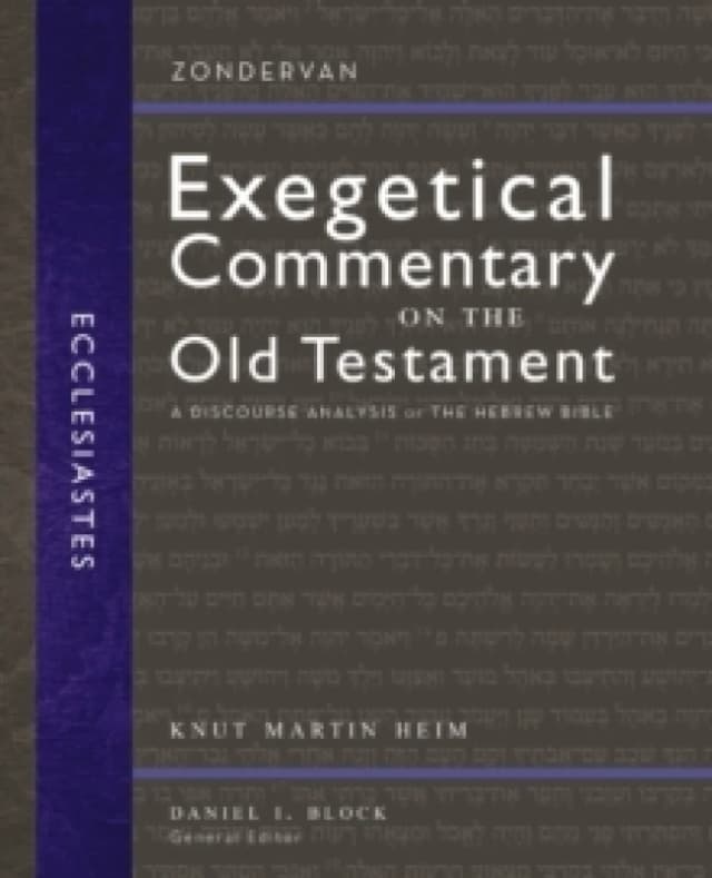 Ecclesiastes. Hardback. By Knut Martin Heim Books