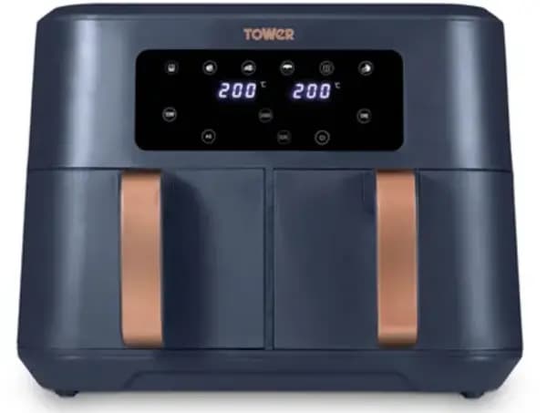 Tower Vortx T17137MNB 2400W 8.5L Dual Basket Air Fryer