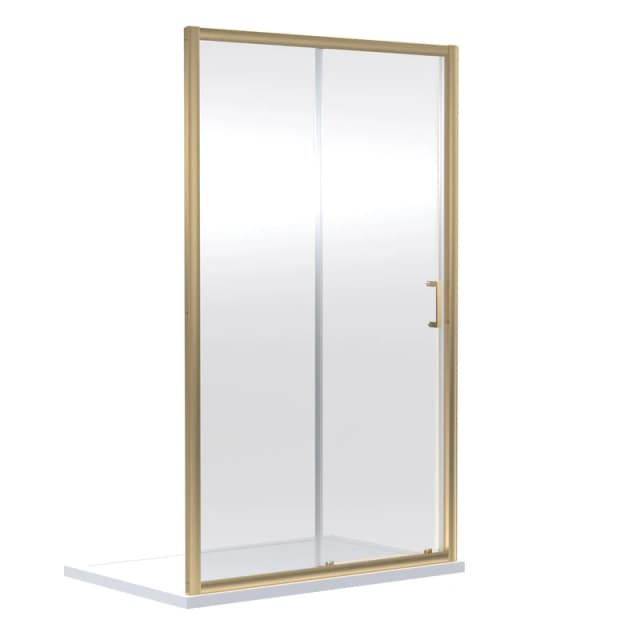 nuie Rene 1900 x 1200mm Sliding Shower Door - Brown, Brown SMSL12BB-E6