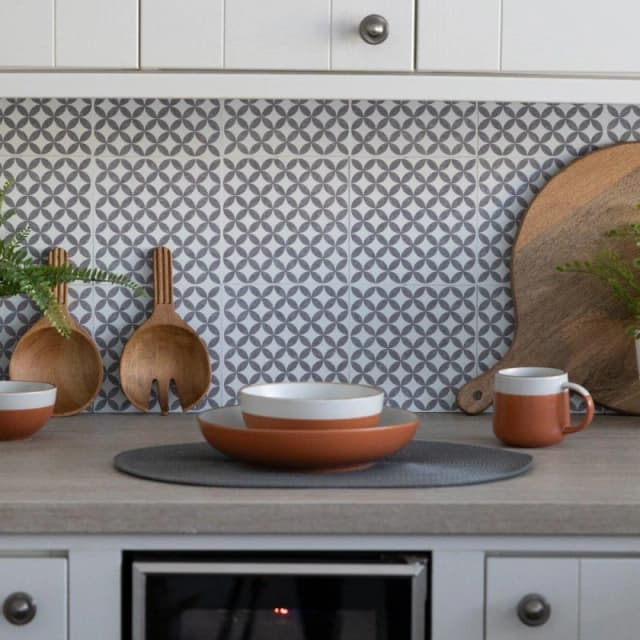 D C Fix Self Adhesive Vinyl Wall Tiles Amira Grey Grey unisex 0.42 SQM