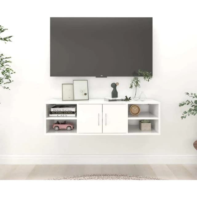 VIDAXL Wall Shelf White 102x30x29cm Engineered Wood Vidaxl 8720286541784