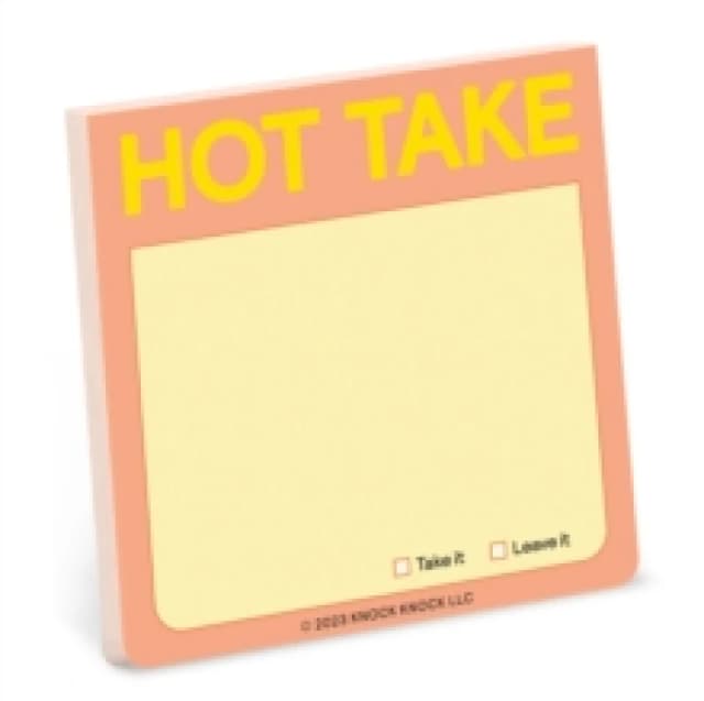 Knock Knock Hot Take Sticky Note Other printed item