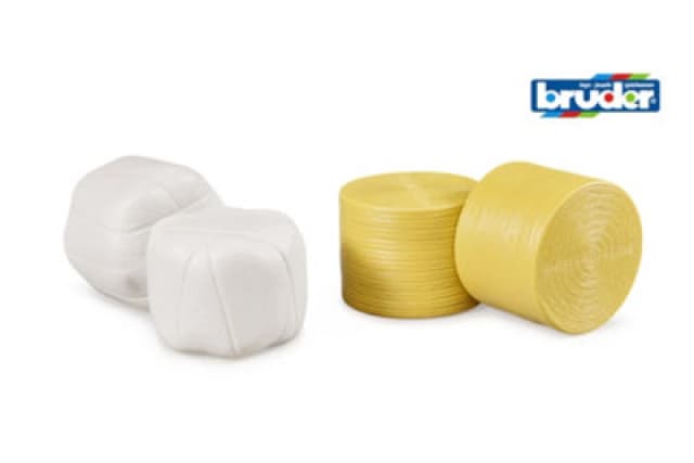 Bruder Bruder 1:16 Accessories: 4 round hay bales (2 pcs. Multi unisex 01:16